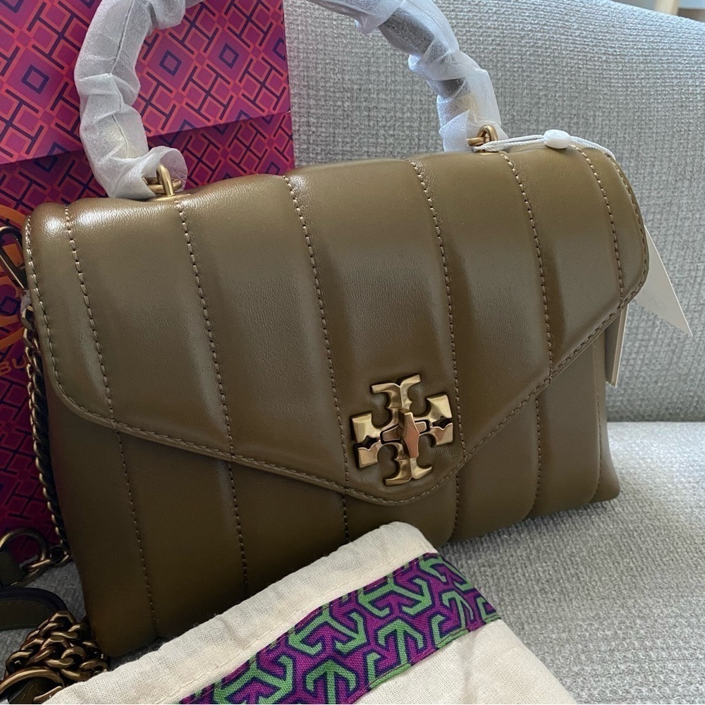 New Tory Burch Kira Chevron Satchel